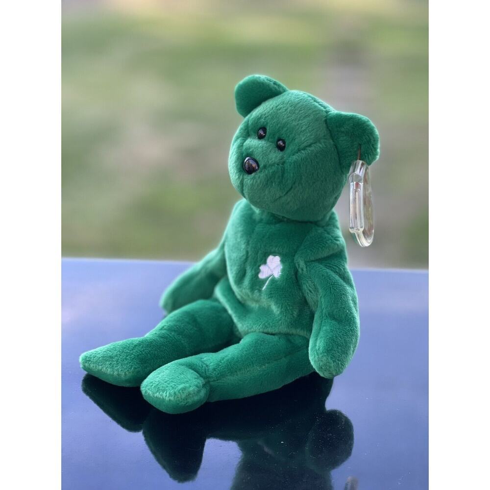 Ty Beanie Baby Erin The Bear 1997 Retired PVC Pellets 4th‎ Gen Cover Lucky